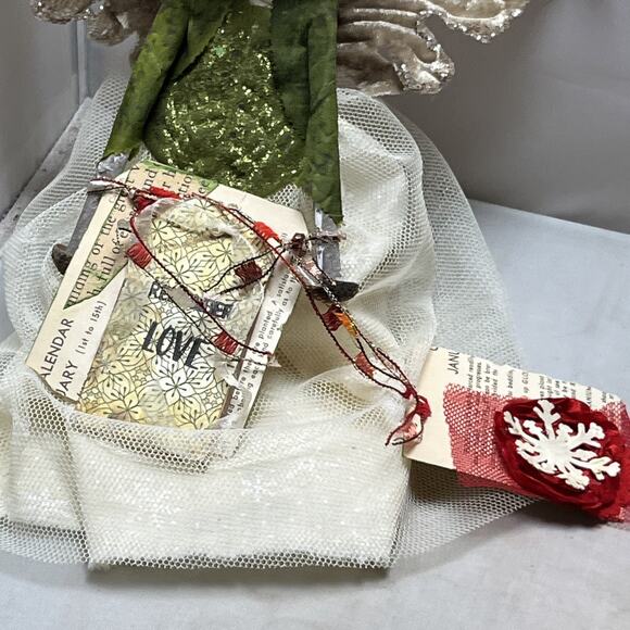 OOAK Hand Made Snowman Fairy Doll Figure - Picture 3 of 4